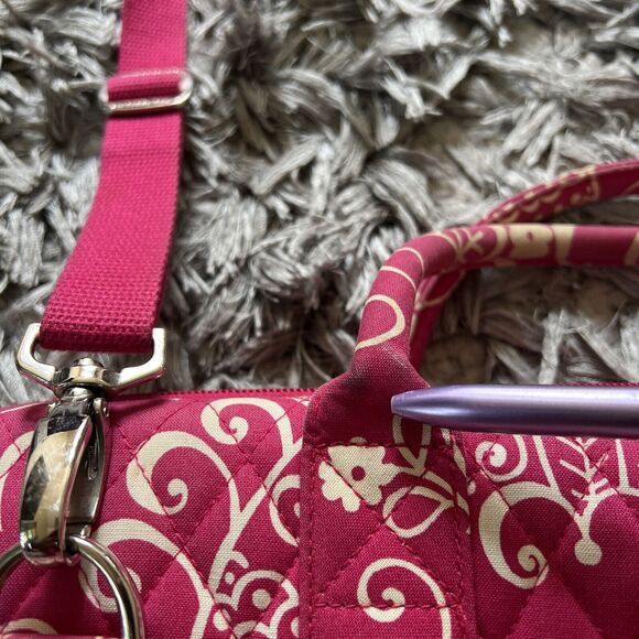 Vera Bradley Twirly Birds Pink Hardshell Laptop Case - Picture 11 of 16